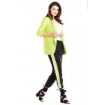 Sacou lime office-elegant cu maneci trei sferturi