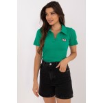 Bluza polo dama verde slim fit Bluza polo dama verde slim fit