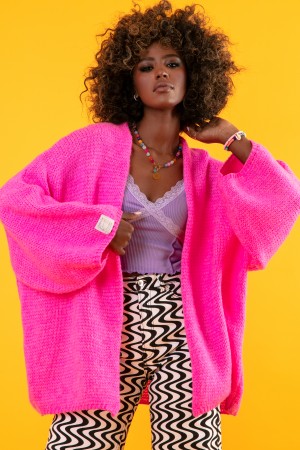 Cardigan subtire dama oversize sweetpink