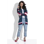 Cardigan de dama bleumarin tip plasa casual-sport