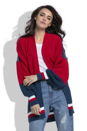Cardigan dama casual sport cu maneci supradimensionate