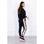 Trening de dama negru cu imprimeu animal print