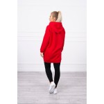 Hanorac casual cu gluga rosu Hanorac casual cu gluga rosu