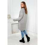 Cardigan de toamna cu model împletit tricotat