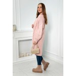 Cardigan dama Impletituri casual-clasic roz