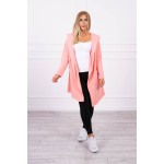 Cardigan cu gluga apricot subtire din bumbac Cardigan cu gluga apricot subtire din bumbac