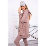 Set de dama sport maro compus din colanti drepti