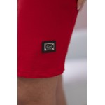 Rochie rosie sport eleganta din bumbac cu maneci trei sferturi Rochie rosie sport eleganta din bumbac cu maneci trei sferturi