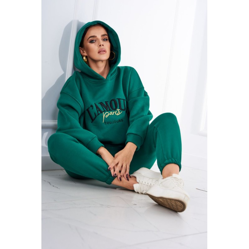 Trening gros vatuit dama, L'Amour, 90%bumbac, marime universala, verde