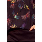 Bluza eleganta bleumarin cu libelule funda decorativa
