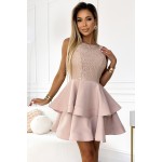 Rochie baby doll eleganta crem