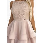 Rochie baby doll eleganta crem