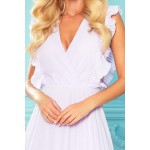 Rochie Erva lila eleganta de ocazie plisata din şifon Rochie Erva lila eleganta de ocazie plisata din şifon