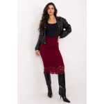 Fusta visinie eleganta din dantela midi Fusta visinie eleganta din dantela midi