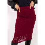 Fusta visinie eleganta din dantela midi Fusta visinie eleganta din dantela midi