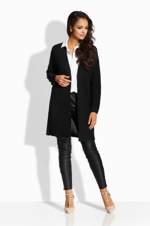 Cardigan elegant de dama cu maneci lungi negru